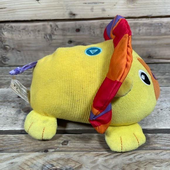 Infantino Lion Plush 2017 Rainbow Striped 8” Talks Music Sensory Stuffed Animal - Picture 3 of 12